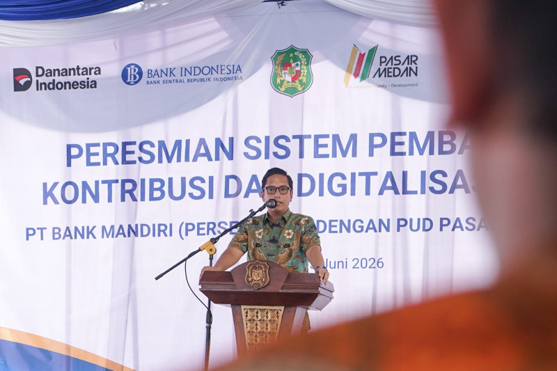 Wali Kota Medan Luncurkan Digitalisasi Pasar dan Sistem Pembayaran Nontunai
