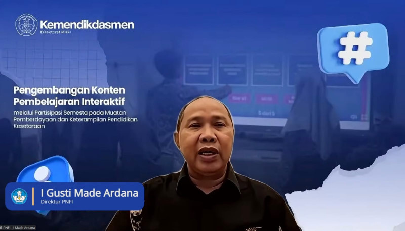 Kemendikdasmen Ajak Masyarakat Kembangkan Konten Digital Interaktif untuk Pendidikan Kesetaraan