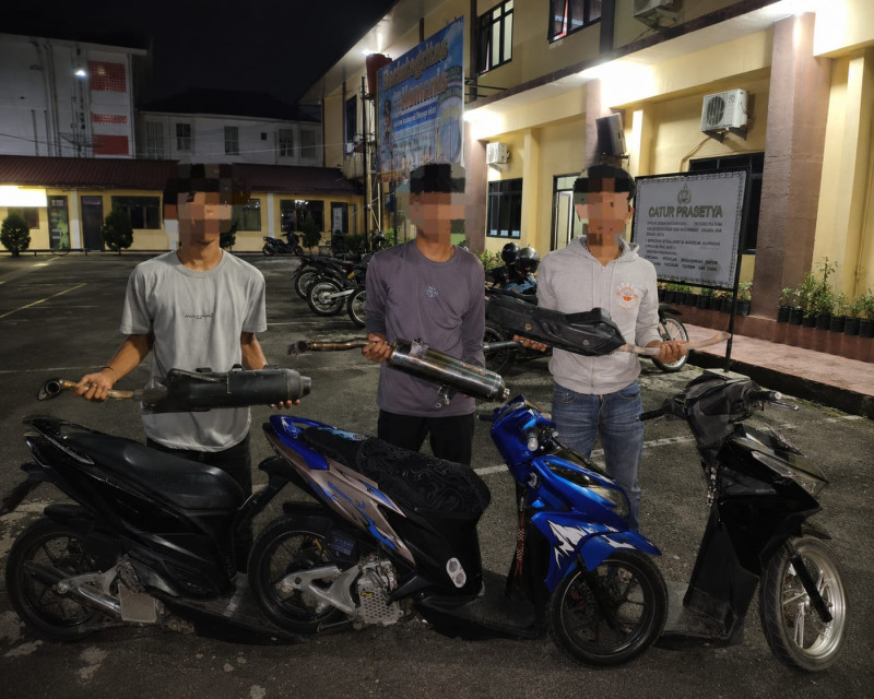 Polres Pematangsiantar Gencar Patroli Malam, Tindak Knalpot Brong dan Antisipasi Tawuran