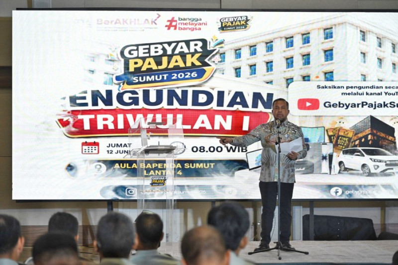 Pemprov Sumut Undi 936 Hadiah Gebyar Pajak Sumut 2026 untuk Wajib Pajak Taat