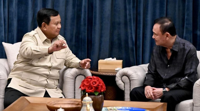 Prabowo Terima Kunjungan Thaksin Shinawatra di Kertanegara, Bahas Isu Strategis Global