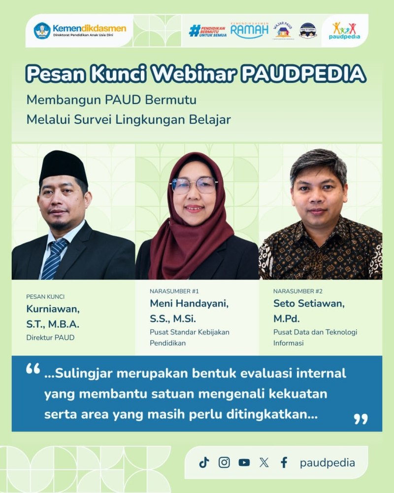 Kemendikdasmen Perkuat Mutu PAUD Lewat Sulingjar 2026