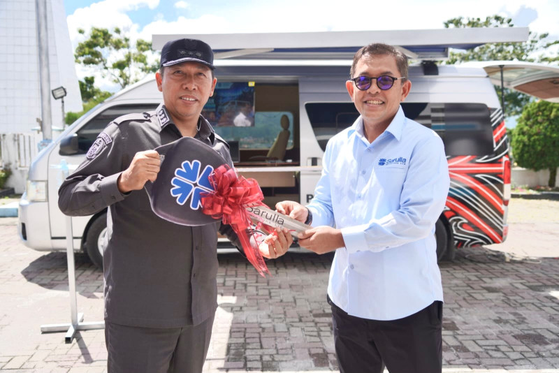 Pemkab Taput Terima Bantuan Mobil Pelayanan Pendapatan Daerah Keliling dari PT SOL