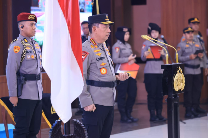Kapolri Pimpin Kenaikan Pangkat 41.578 Personel Polri, 87 Perwira Tinggi Naik Pangkat