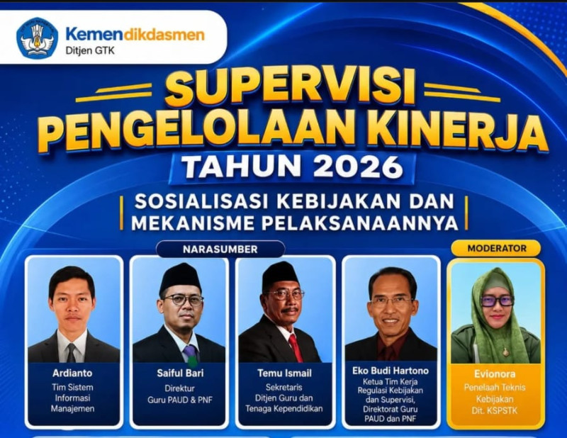 Kemendikdasmen Perkuat Mutu Pembelajaran lewat Supervisi Pengelolaan Kinerja 2026