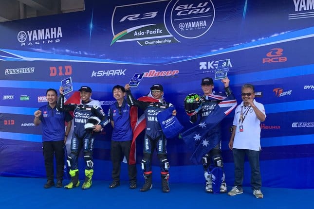 Reynaldi Junior Raih Podium pada Race 1 R3 BLU CRU Asia Pacific 2026 di Mandalika