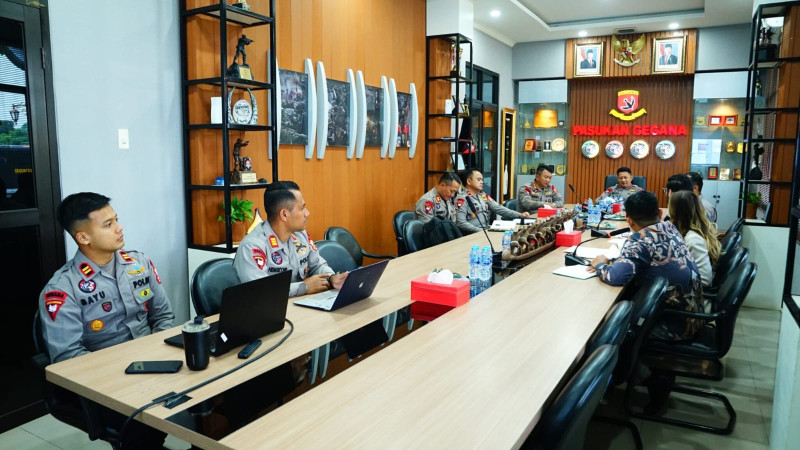 Pasukan Gegana Korbrimob Polri Perkuat Kerja Sama dengan UNODC dan DOE/NNSA Hadapi Ancaman CBRNE