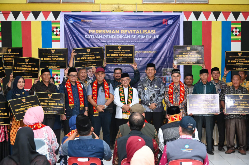 Mendikdasmen Resmikan Revitalisasi SMK Negeri 1 Sinabang, Siswa Masih Kekurangan Alat Praktik