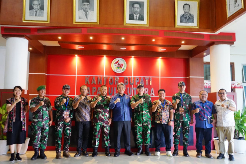 Tim Peneliti Seskoad Evaluasi Program Unggulan Kasad di Tapanuli Utara