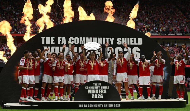 Arsenal Juara Community Shield 2026 Usai Hancurkan Manchester City 3-0
