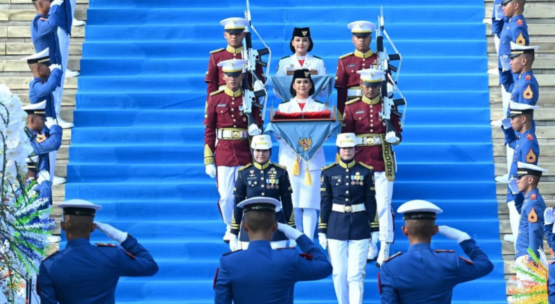 Kirab Bendera Pusaka dan Teks Proklamasi Meriahkan HUT ke-81 RI