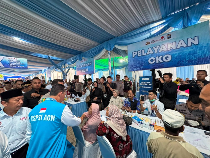 Kapolri Tinjau Bakti Kesehatan Polri, Layani 1.000 Pekerja dan Masyarakat