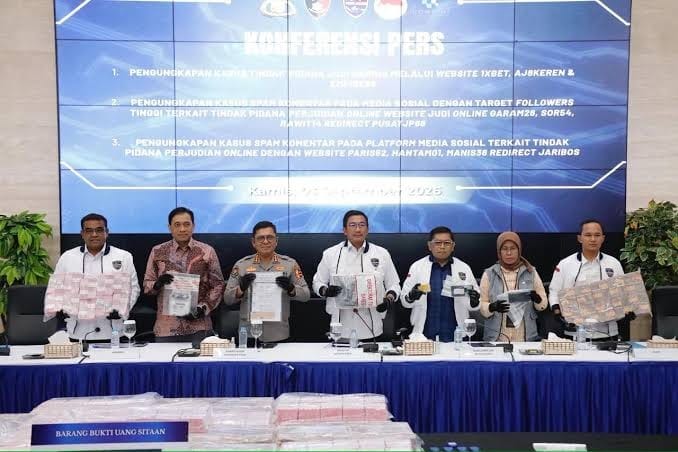 Bareskrim Bongkar Tiga Kasus Judi Online