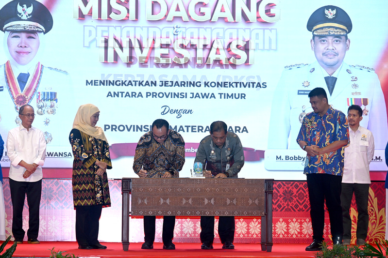 Misi Dagang Jatim-Sumut Catat Transaksi Rp2,5 Triliun