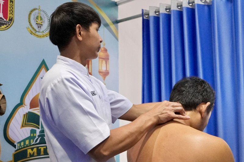 Layanan Pijat Dinsos Jateng Bantu Kafilah MTQ Sekaligus Berdayakan Difabel Netra