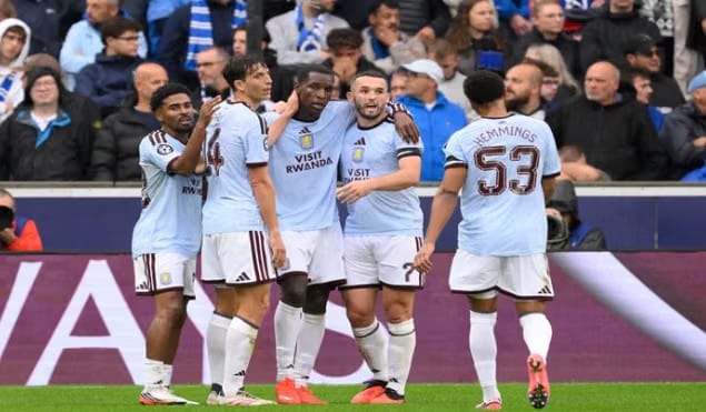 Aston Villa Raih Kemenangan Perdana Musim Ini, Tundukkan Club Brugge 3-2