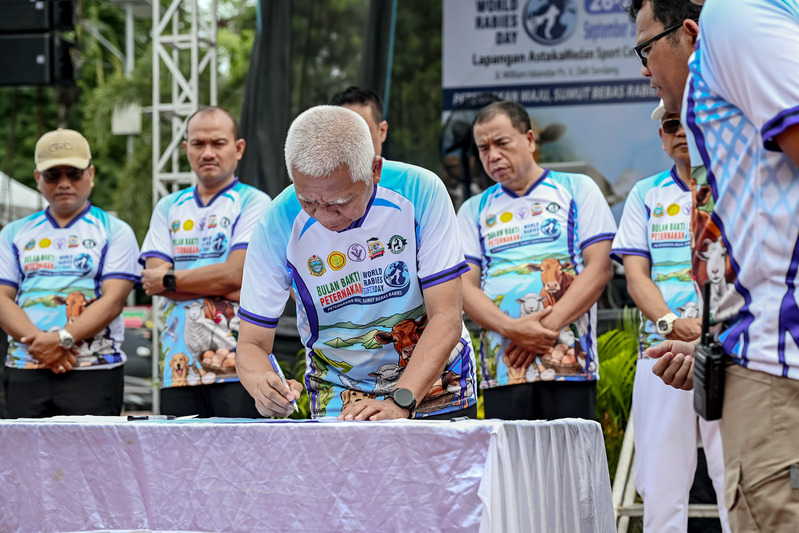 Sumut Deklarasikan Bebas Rabies 2030, 15 Ribu Hewan Divaksin