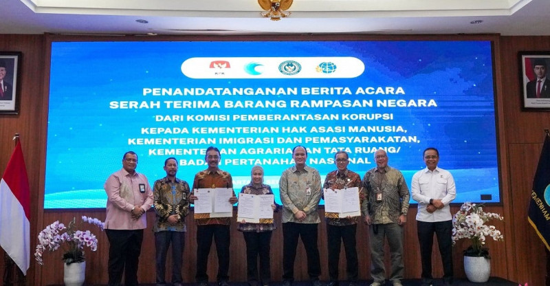 KPK Serahkan Aset Rampasan Korupsi Rp15,68 Miliar kepada Tiga Kementerian