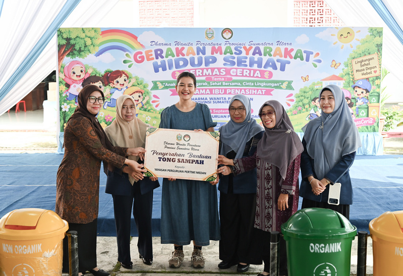 Kahiyang Ayu Ajak Siswa TK/SD Pertiwi Medan Biasakan Hidup Sehat Sejak Dini
