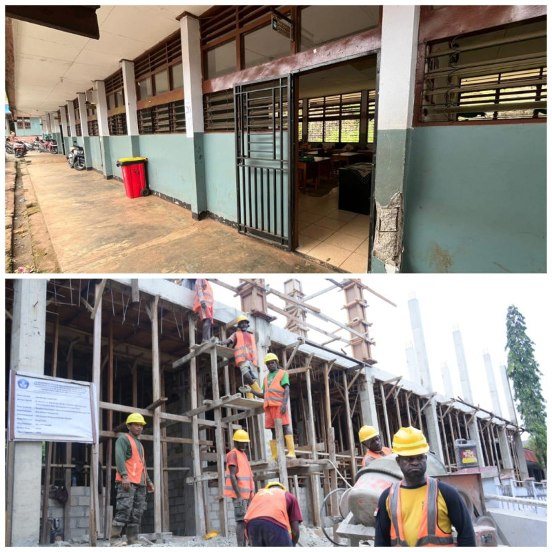 Revitalisasi Sekolah di Papua Capai Rp208 Miliar, SMAN 2 Jayapura Bangun Fasilitas Baru