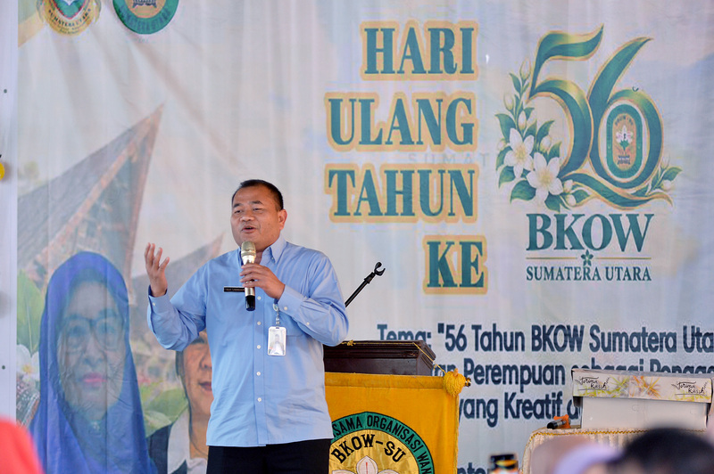 HUT ke-56 BKOW Sumut, Timur Tumanggor Dorong Perempuan Jadi Penggerak Ekonomi Keluarga