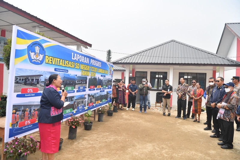 Revitalisasi Sekolah di Tapanuli Utara, SDN 173281 Lumban Julu Kini Lebih Nyaman
