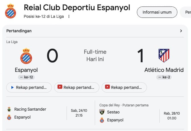 Atletico Madrid Taklukkan Espanyol 1-0, Alex Baena Jadi Pahlawan di Menit Ke-89