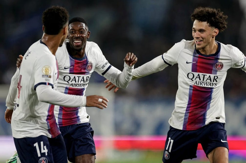 Dembele Bangkit dari Kegagalan Penalti, PSG Comeback 3-1 atas Strasbourg