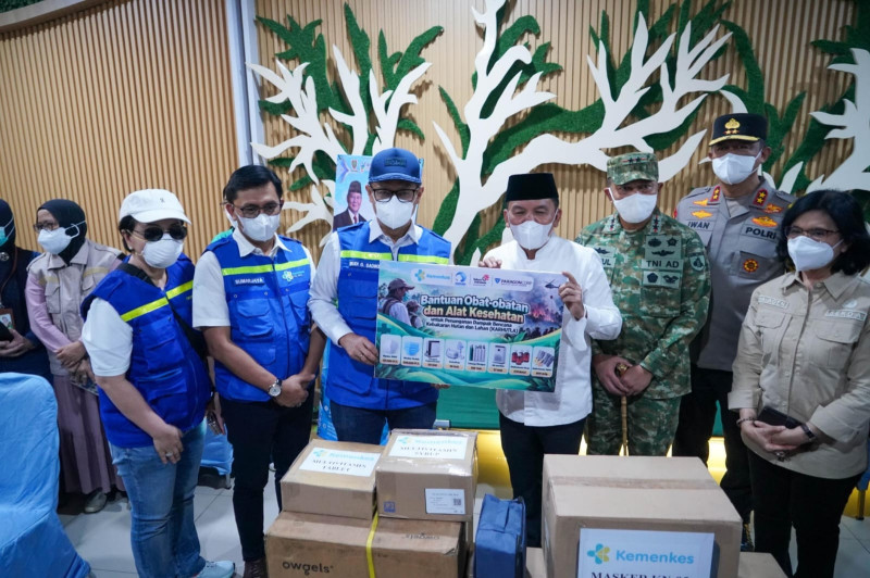Kemenkes Salurkan 137 Ribu Masker N95 untuk Warga Terdampak Karhutla di Palangkaraya
