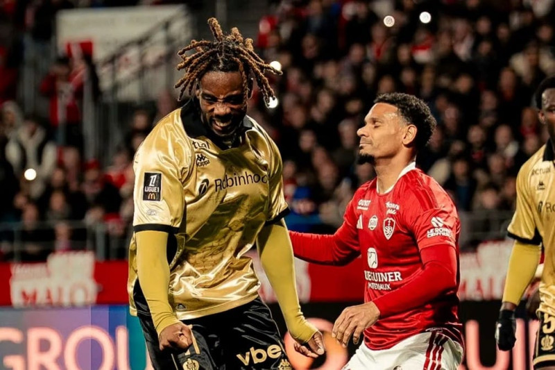 Nice Comeback Dramatis, Kalahkan Brest 2-1 di Ligue 1